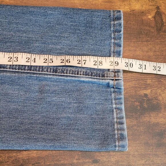 Maurices Jeans Women 6 S Mia Straight Leg Low Rise Medium Light Wash Stretch - Picture 10 of 12